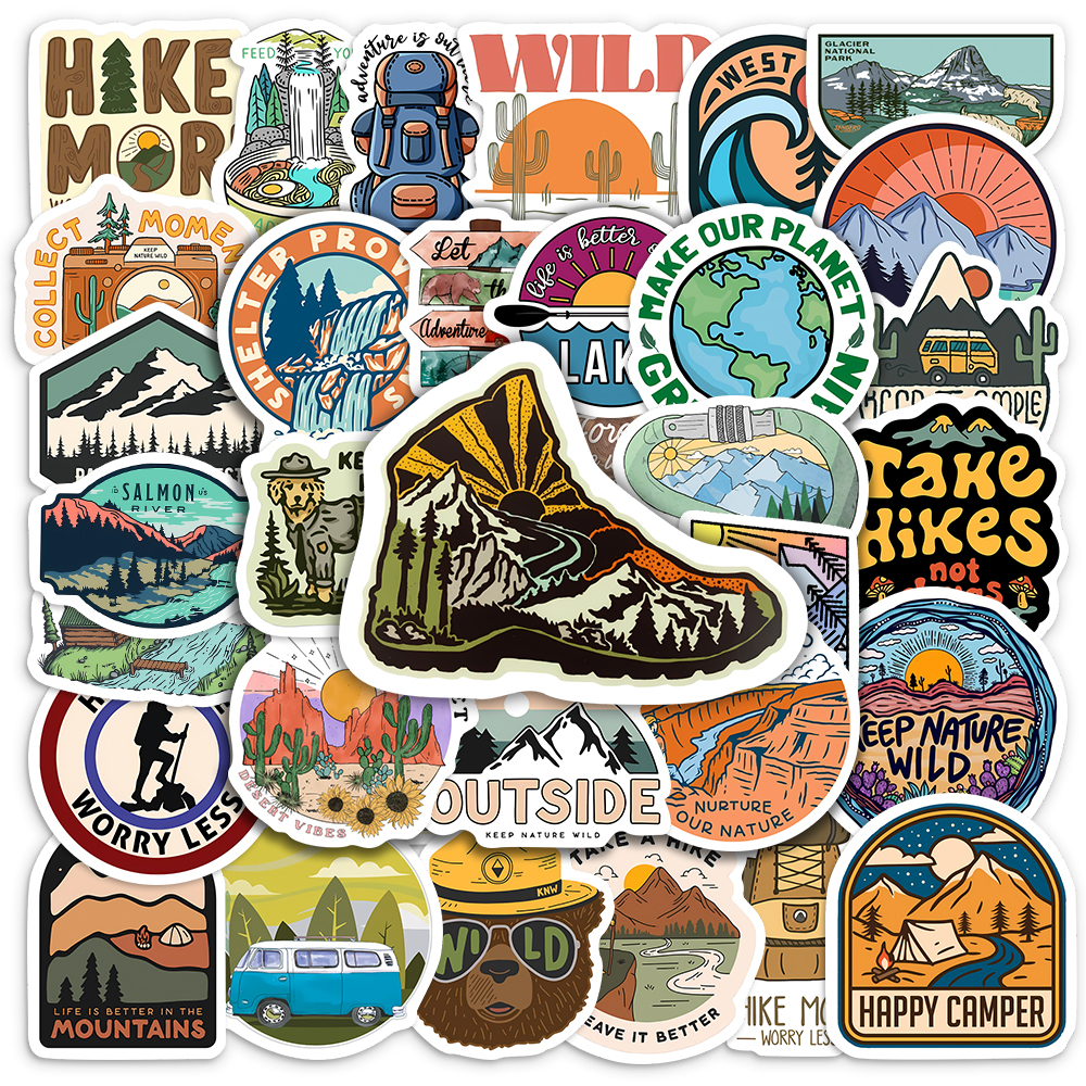 Outdoor Camping Toys - DIY toy decoration stickers for scrapbooks,