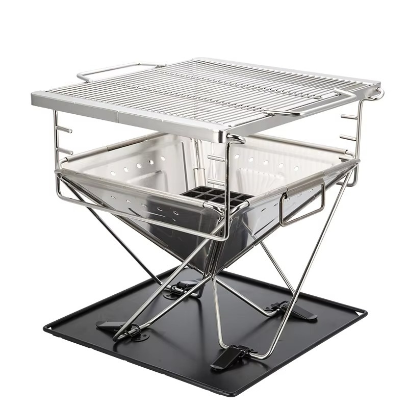 Outdoor Camping Bbq - 【Best-selling】Adjustable Foldable Portable 304 Stainless Steel