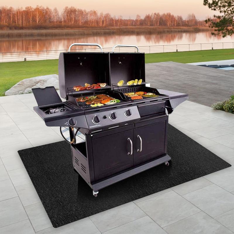 Outdoor Camping Rugs - Under Grill Mat Fireplace Fire Mat