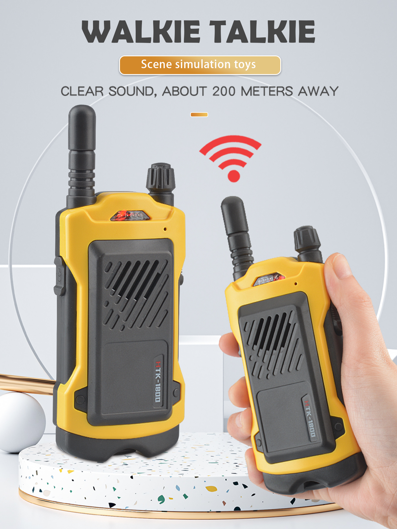 Outdoor Camping Toys - Walkie Talkies for Children, 2Pcs Mini