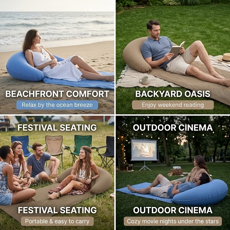 Outdoor Camping Rugs - Outdoor Non-Sticky Beach Mat with Mattress