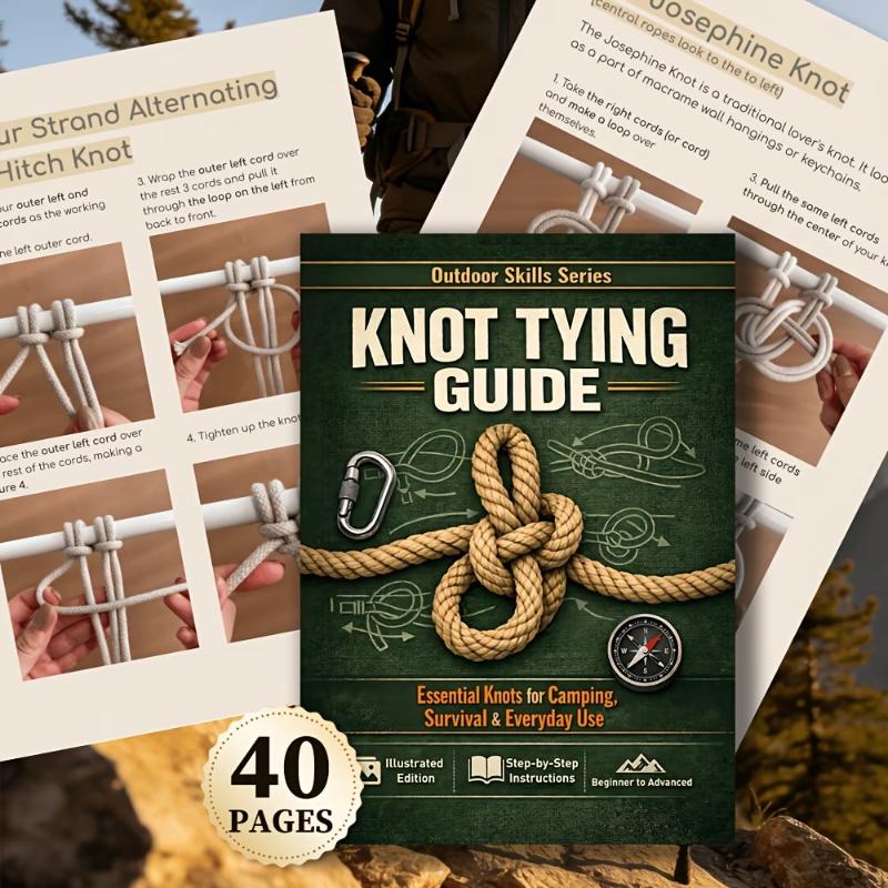 Essential Knot Tying Guide Boo - Outdoor Camping Essentials review and price
