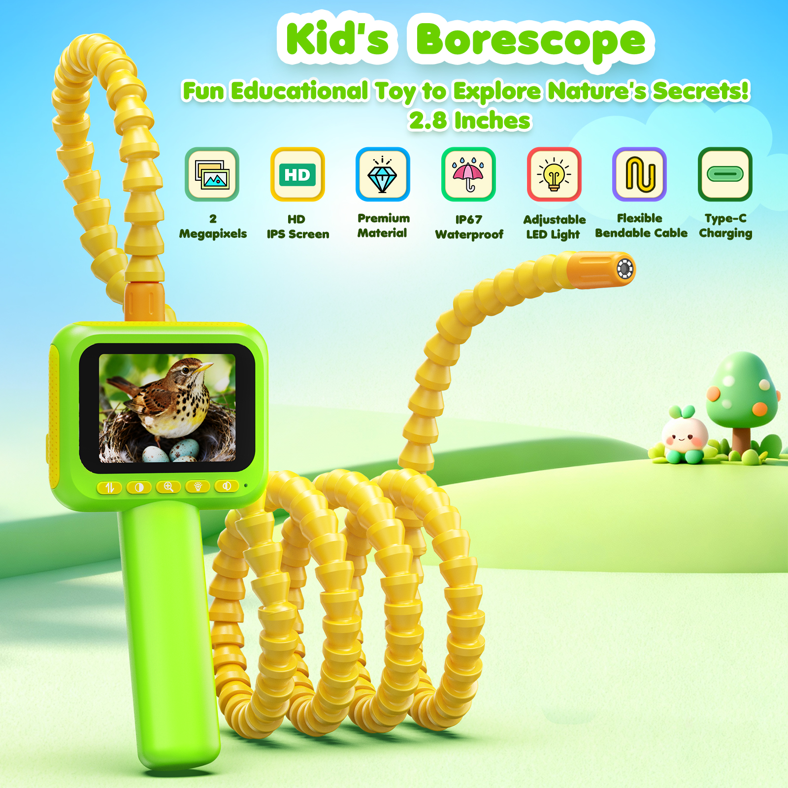 Endoscope for Kid Snake Camera - Outdoor Camping Toys review and price