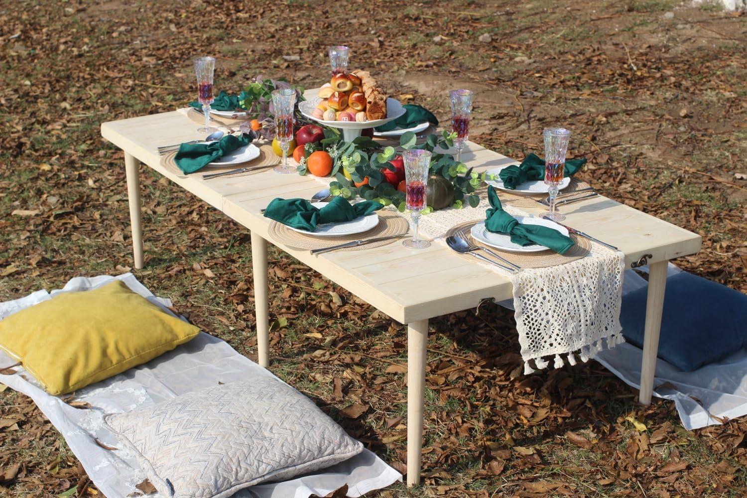 Boho Style Portable Pine Picni - Outdoor Camping Decor Ideas review and price