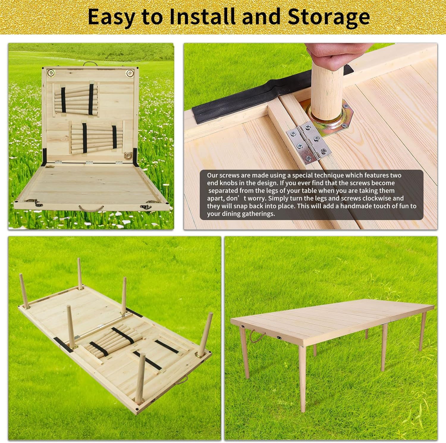 Boho Style Portable Pine Picni - Outdoor Camping Decor Ideas review and price