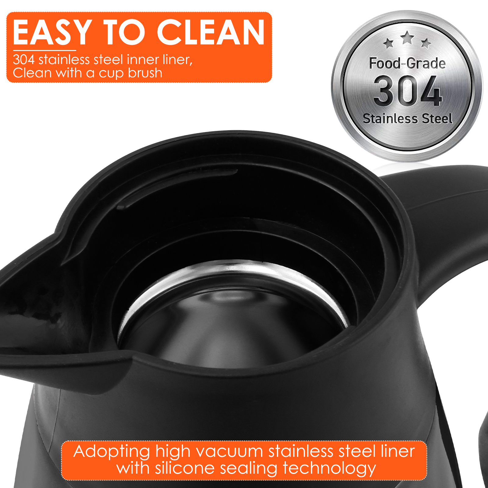 Thermal Coffee Carafe 2L Stain - Vacuum Insulated Flask review and price