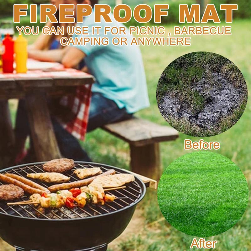 Under Grill Mat Fireplace Fire - Outdoor Camping Rugs review and price