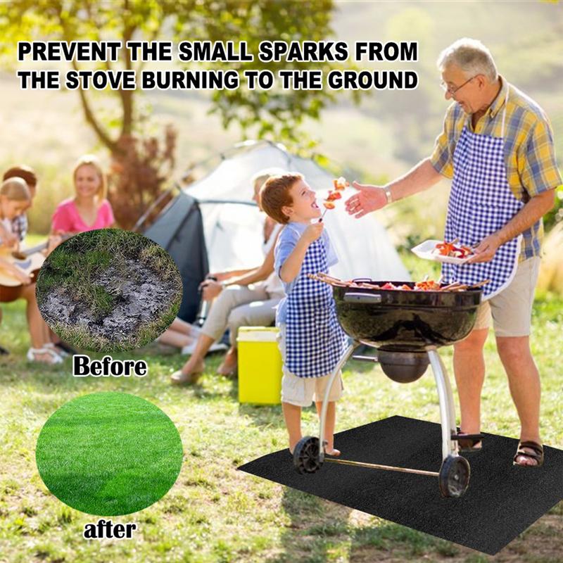 Under Grill Mat Fireplace Fire - Outdoor Camping Rugs review and price