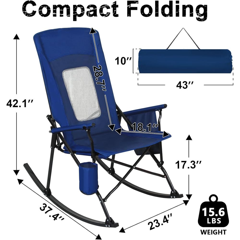 Durable 400lbs Capacity Rockin - Outdoor Camping Rocker review and price
