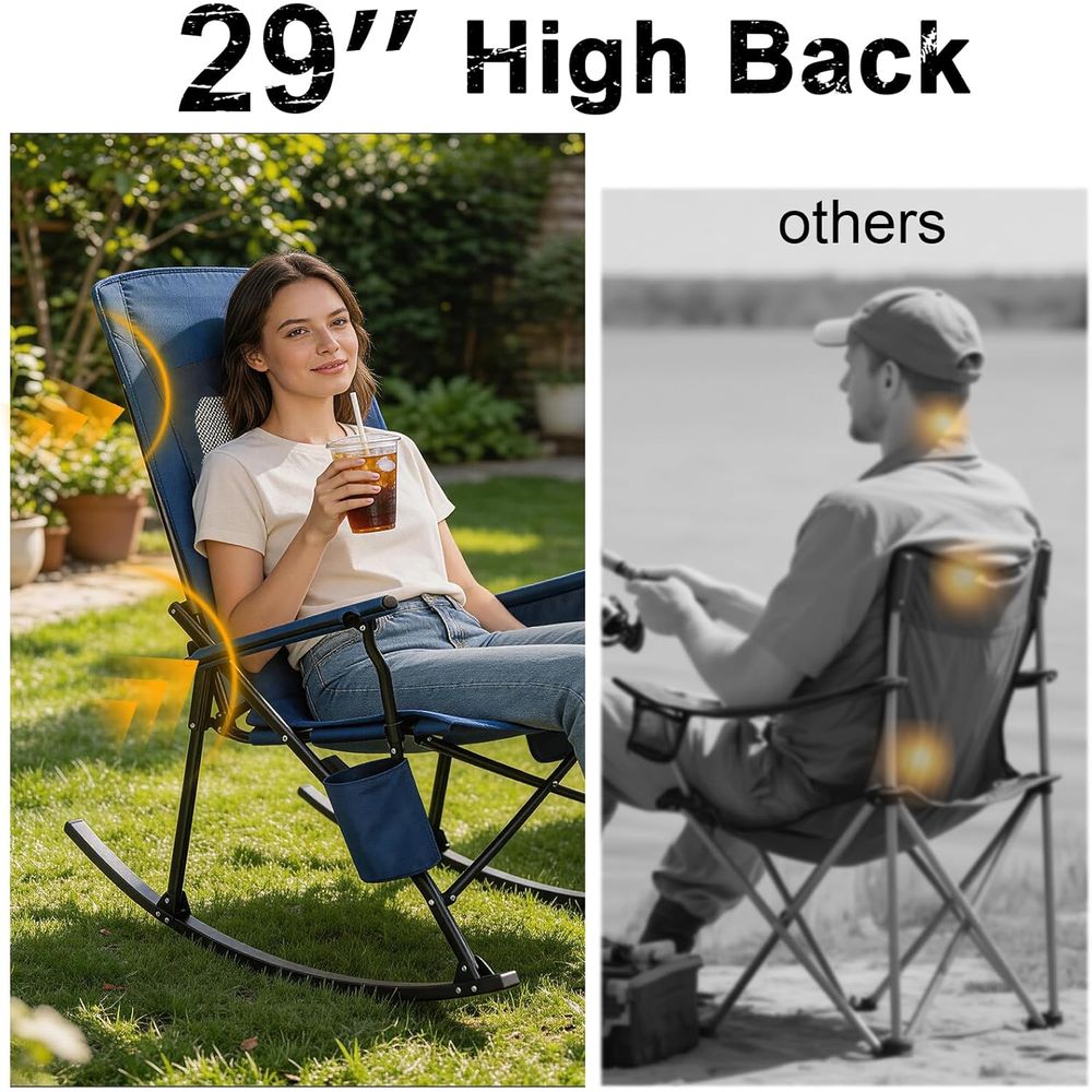 Durable 400lbs Capacity Rockin - Outdoor Camping Rocker review and price