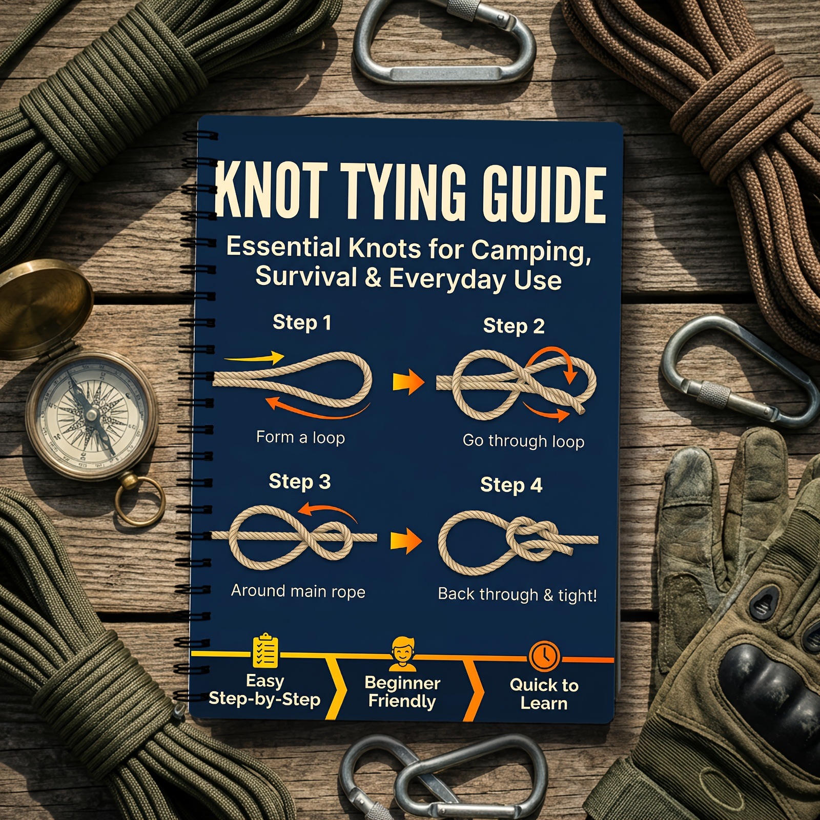 Outdoor Survival Knots StepbyS - Outdoor Camping Essentials review and price