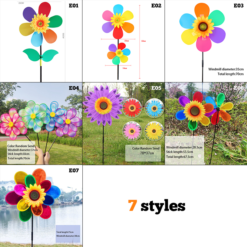 3pcs Sunflower Windmill Pinwhe - Outdoor Camping Toys review and price