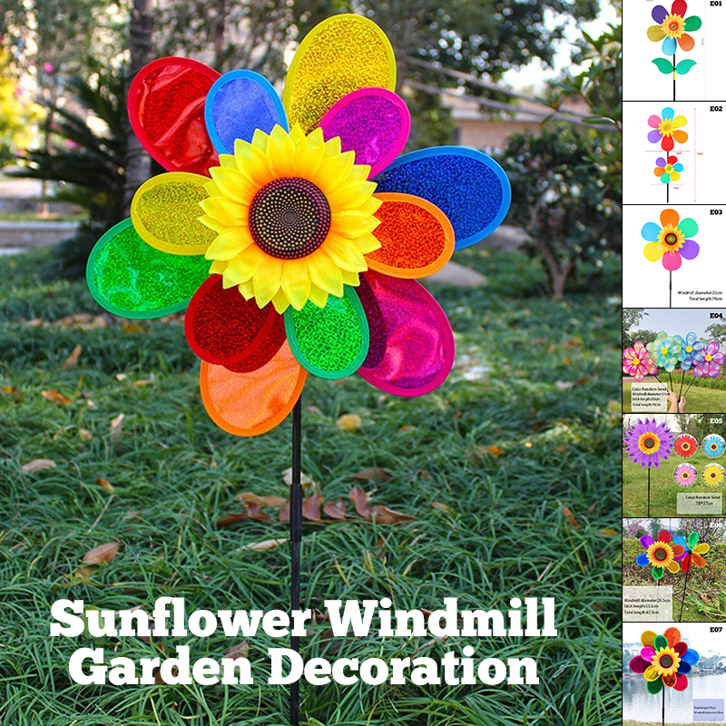 3pcs Sunflower Windmill Pinwhe - Outdoor Camping Toys review and price