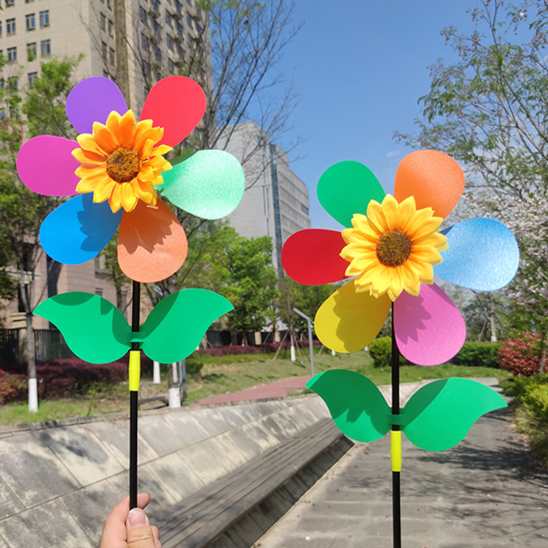 3pcs Sunflower Windmill Pinwhe - Outdoor Camping Toys review and price
