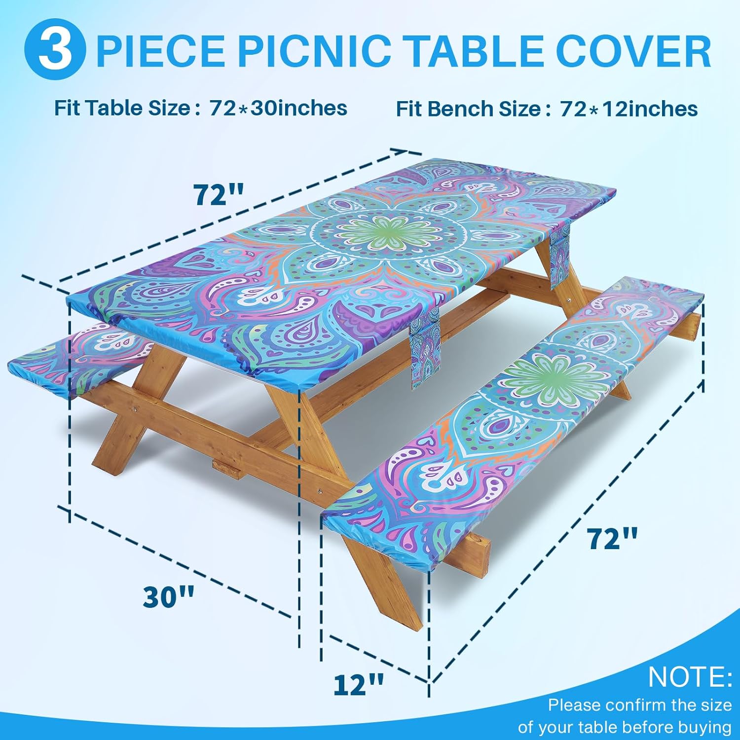 Waterproof Picnic Table Cover  - Outdoor Camping Essentials review and price