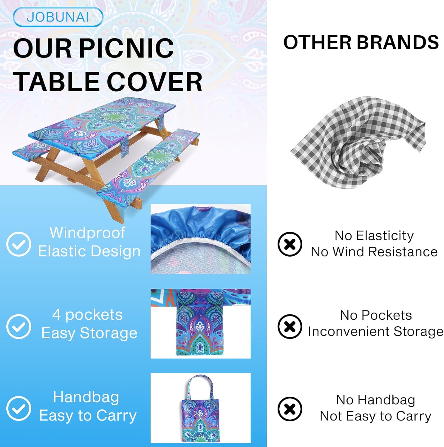 Waterproof Picnic Table Cover  - Outdoor Camping Essentials review and price