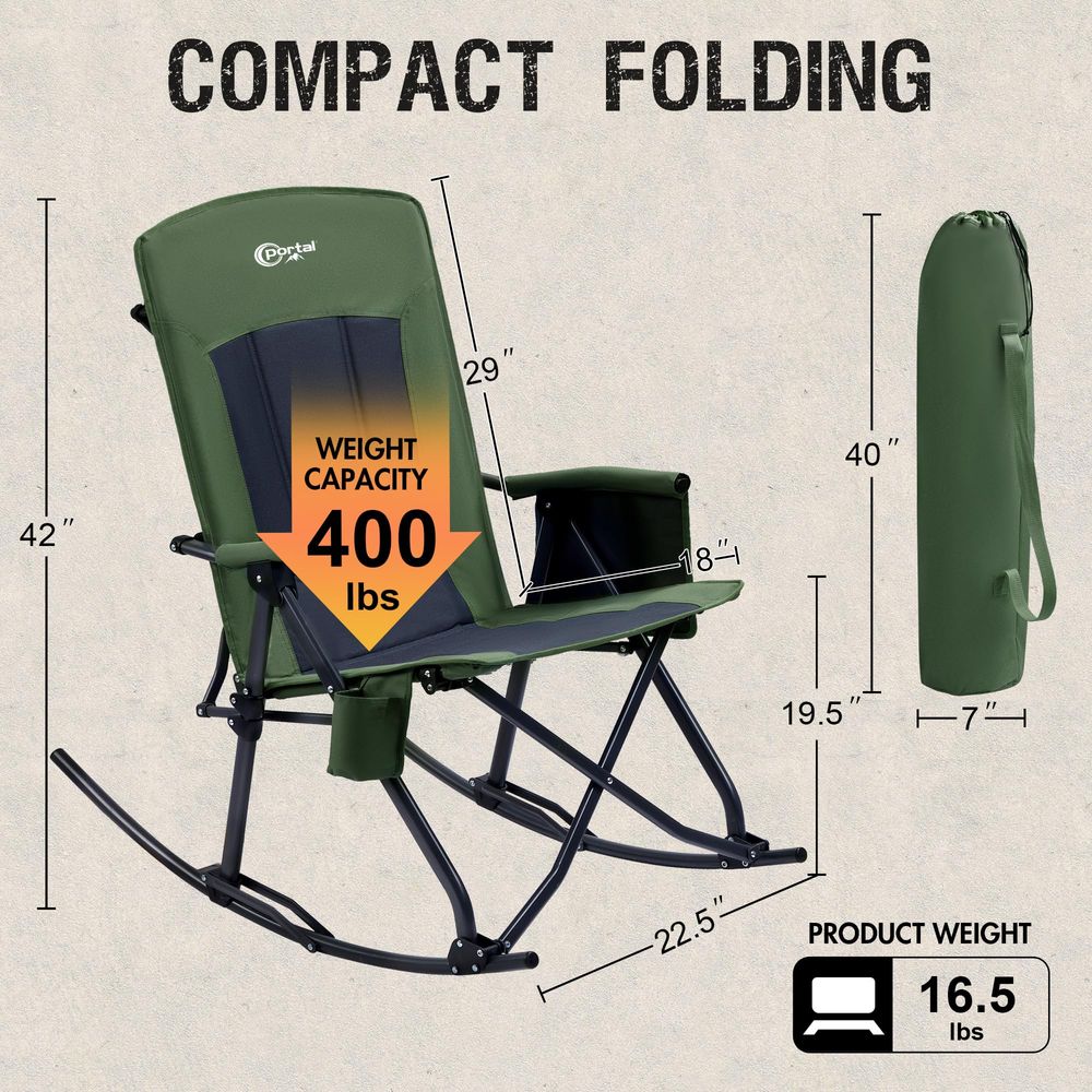 Oversized Folding Rocking Camp - Outdoor Camping Rocker review and price