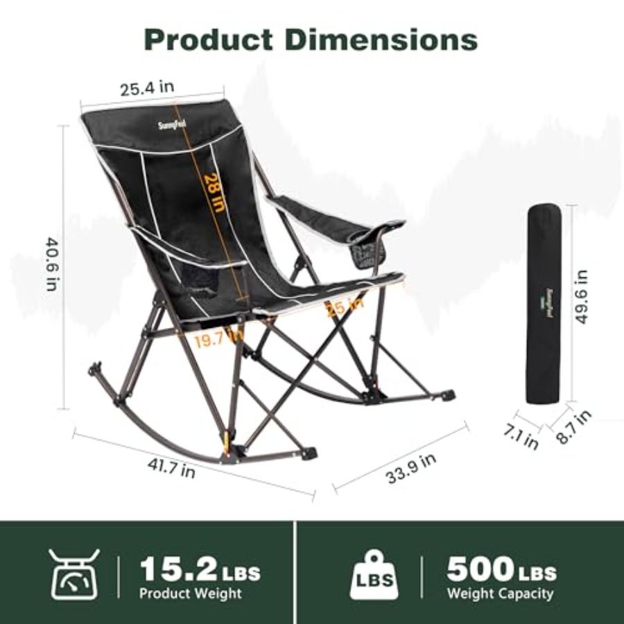 Oversized Folding Rocking Camp - Outdoor Camping Rocker review and price
