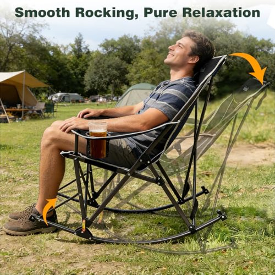 Oversized Folding Rocking Camp - Outdoor Camping Rocker review and price