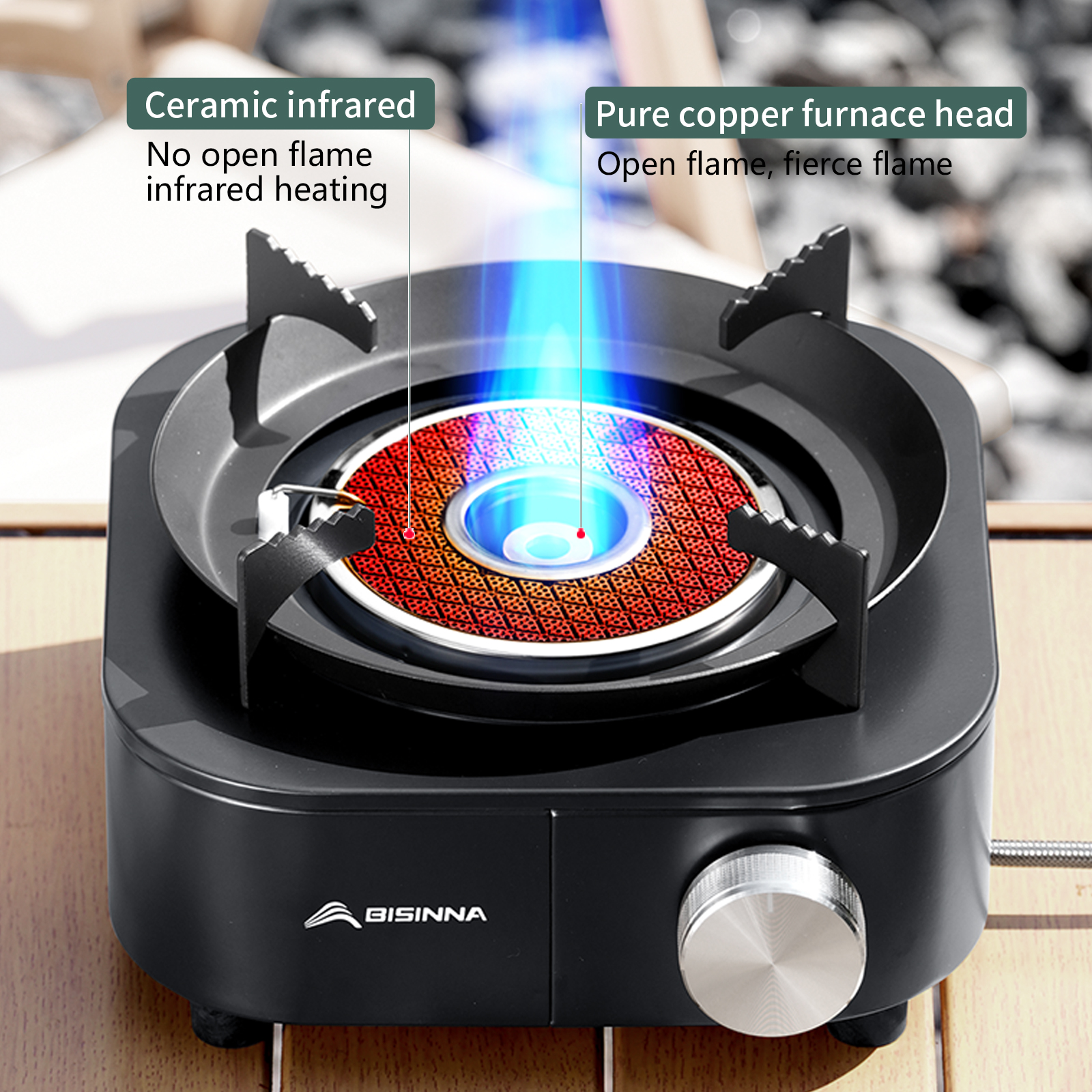 BISINNA 4000W High-power Infra - Outdoor Gas Camping Oven review and price