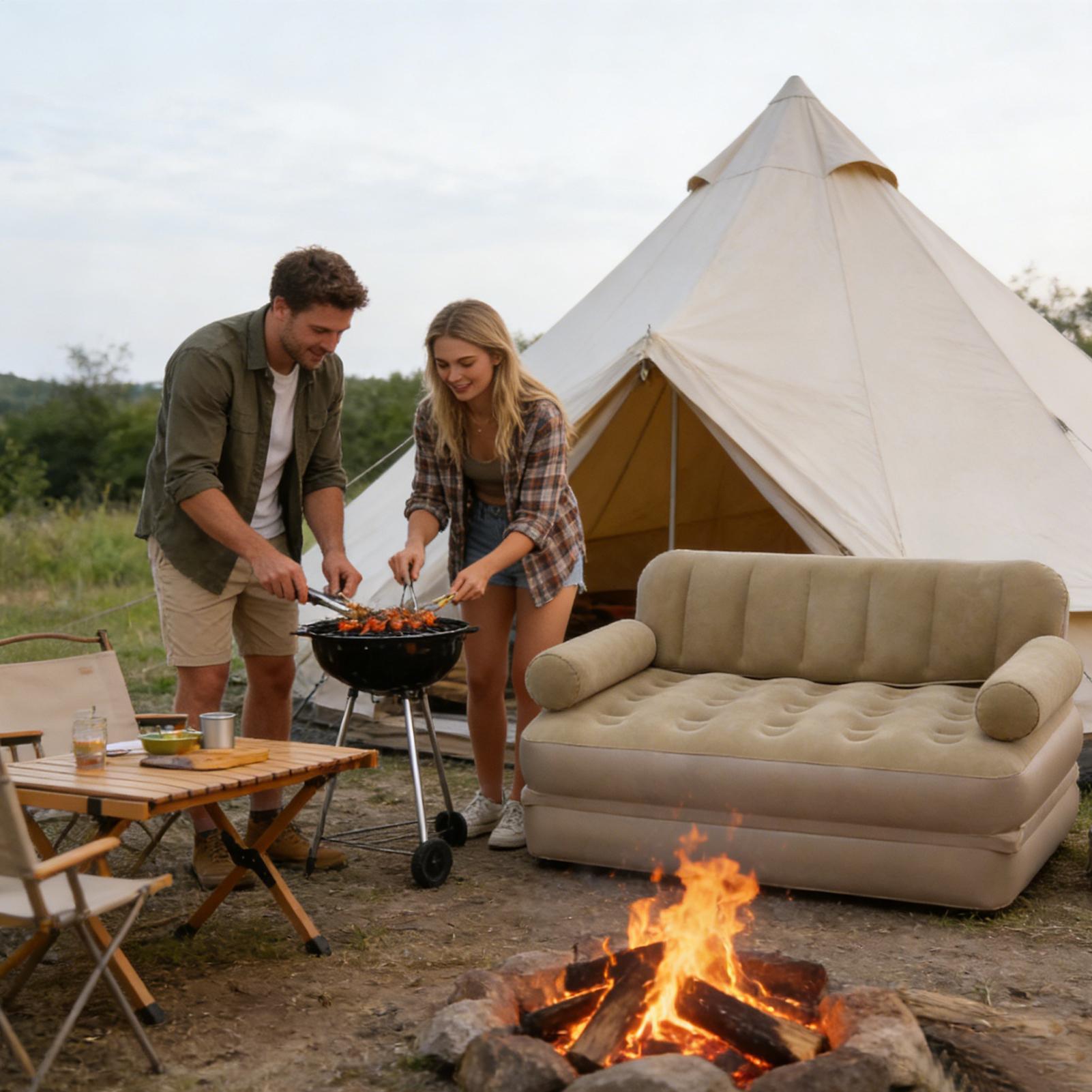 Air Sofa With Air Pump Folding - Outdoor Camping Furniture review and price