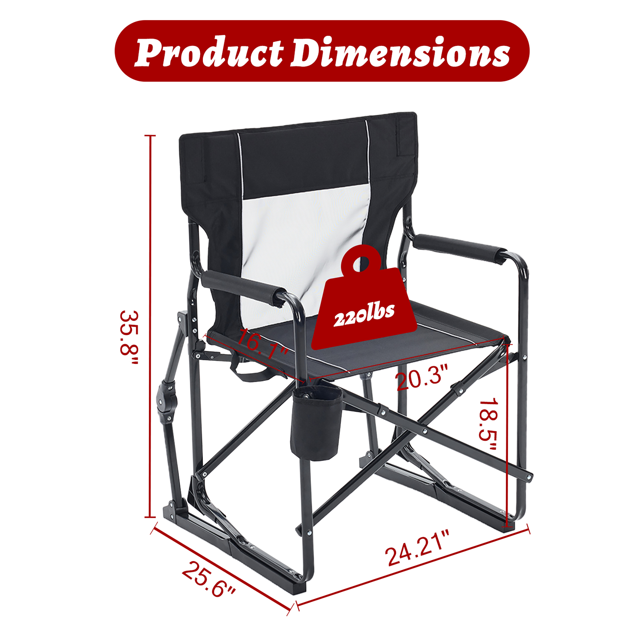 JHK Outdoor Folding Rocking Ch - Outdoor Camping Rocker review and price