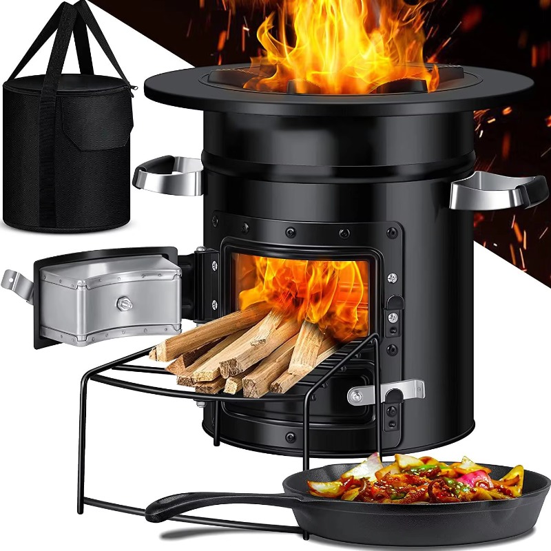 【Popular】Two Doors Firewood Bu - Outdoor Camping Bbq review and price