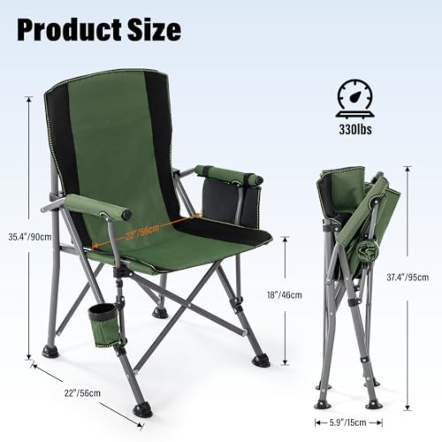 Camping Chair for Adults, Heav - Outdoor Camping Chairs review and price