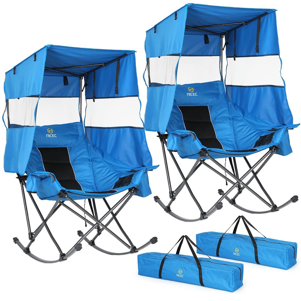 Rocking Camping Chair with Can - Outdoor Camping Rocker review and price