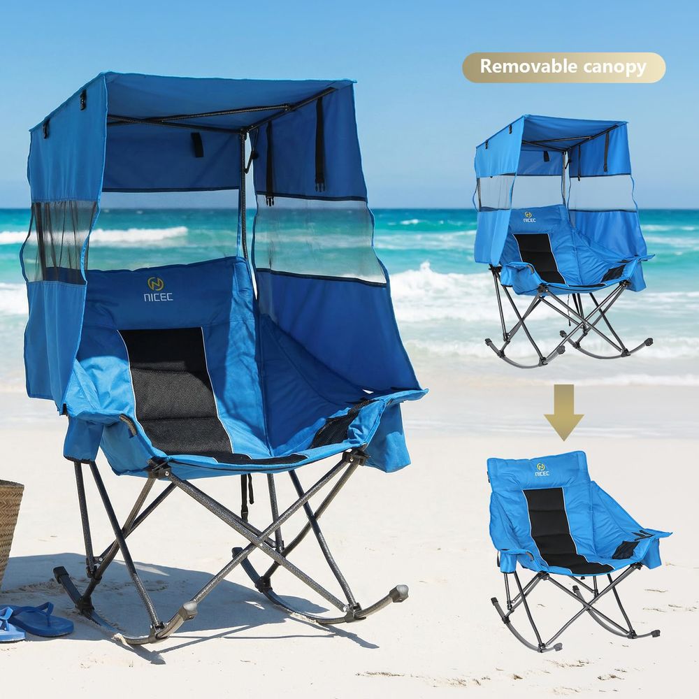 Rocking Camping Chair with Can - Outdoor Camping Rocker review and price