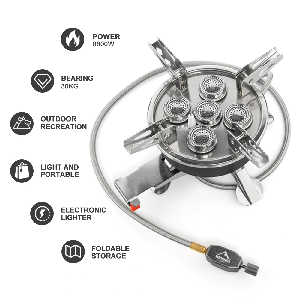 Widesea Camping 5in1 Gas Stove - Outdoor Gas Camping Oven review and price
