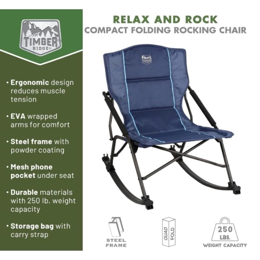 Folding Rocking Camping Chair  - Outdoor Camping Rocker review and price