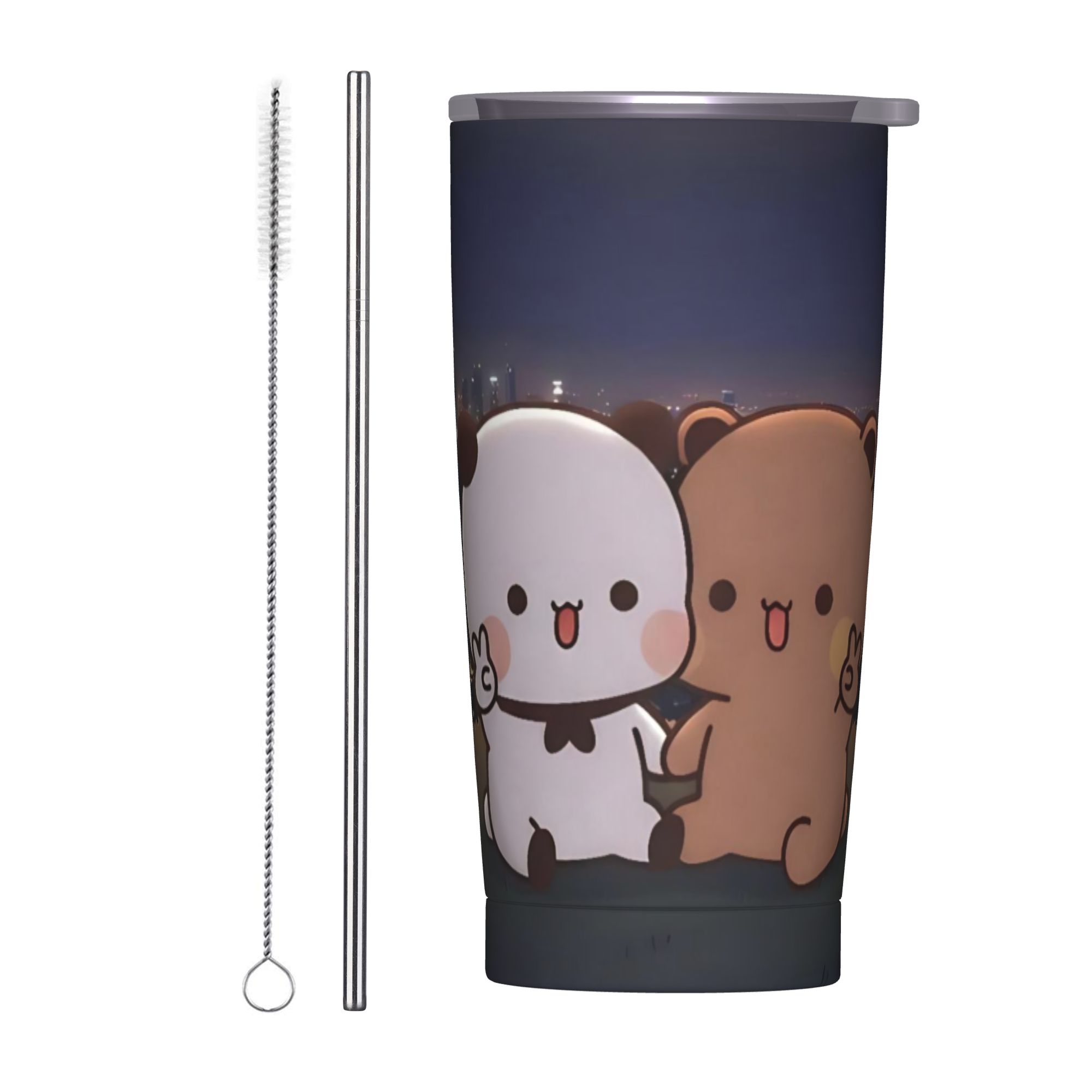 Happy Bubu and Dudu Bear Tumbl - Vacuum Insulated Flask review and price