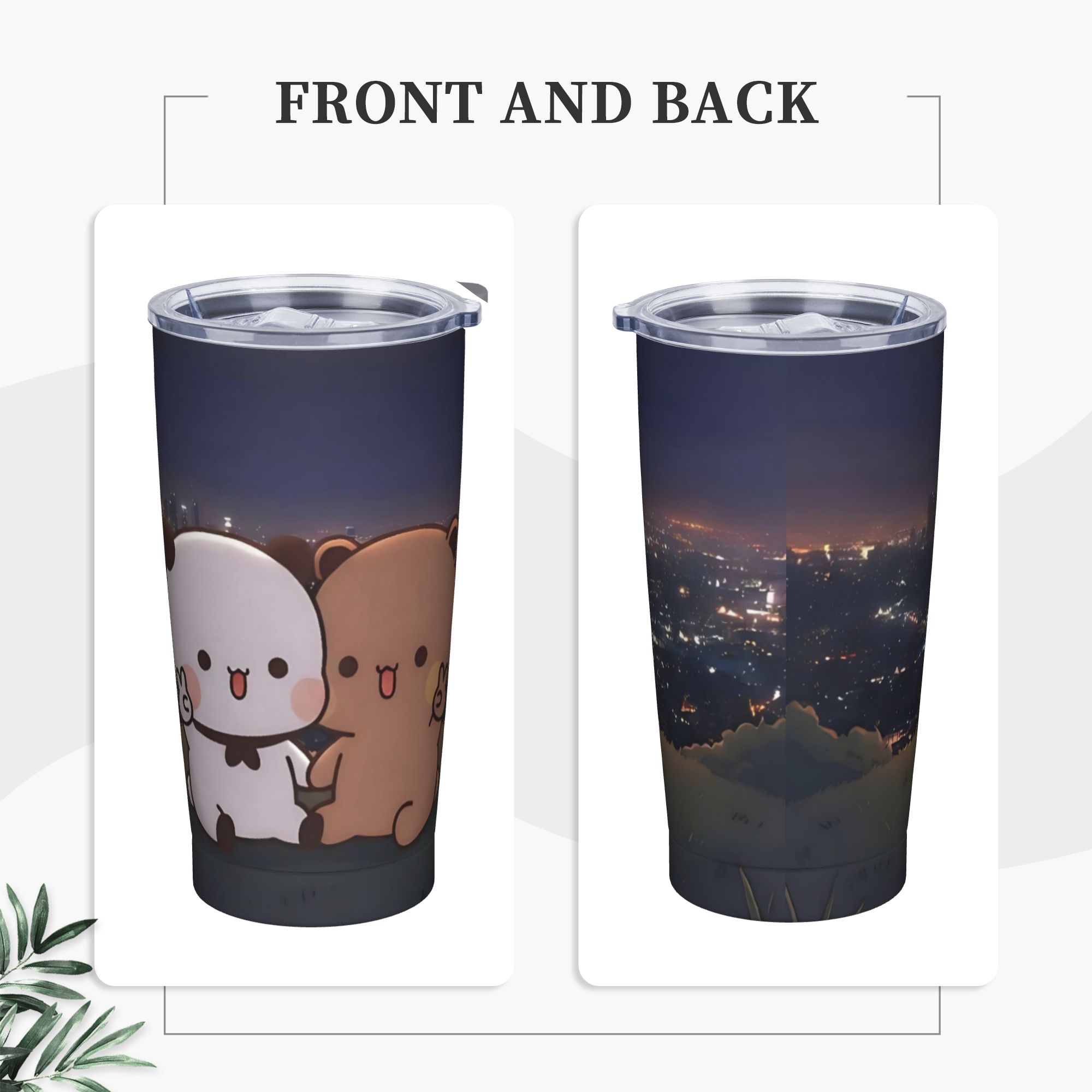 Happy Bubu and Dudu Bear Tumbl - Vacuum Insulated Flask review and price