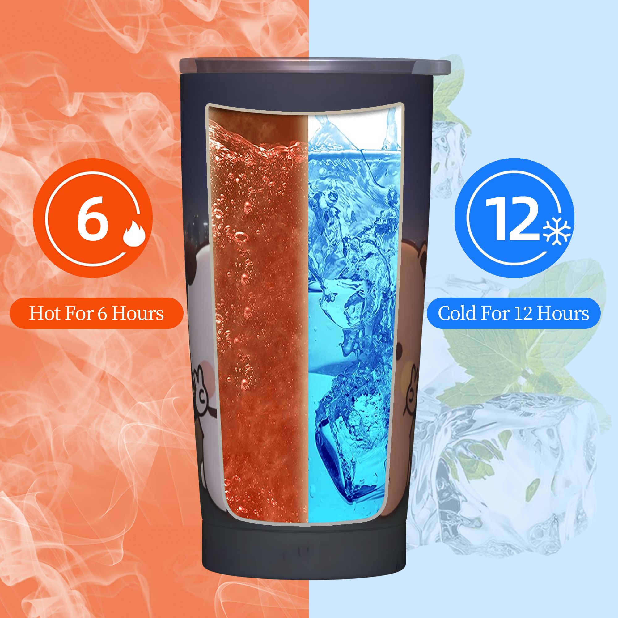 Happy Bubu and Dudu Bear Tumbl - Vacuum Insulated Flask review and price