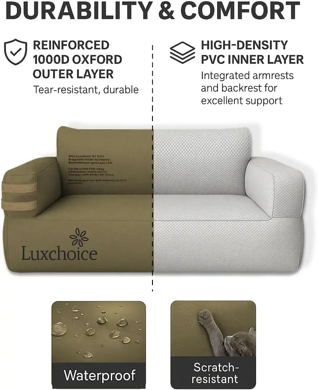 Portable Inflatable Couch for  - Outdoor Camping Furniture review and price