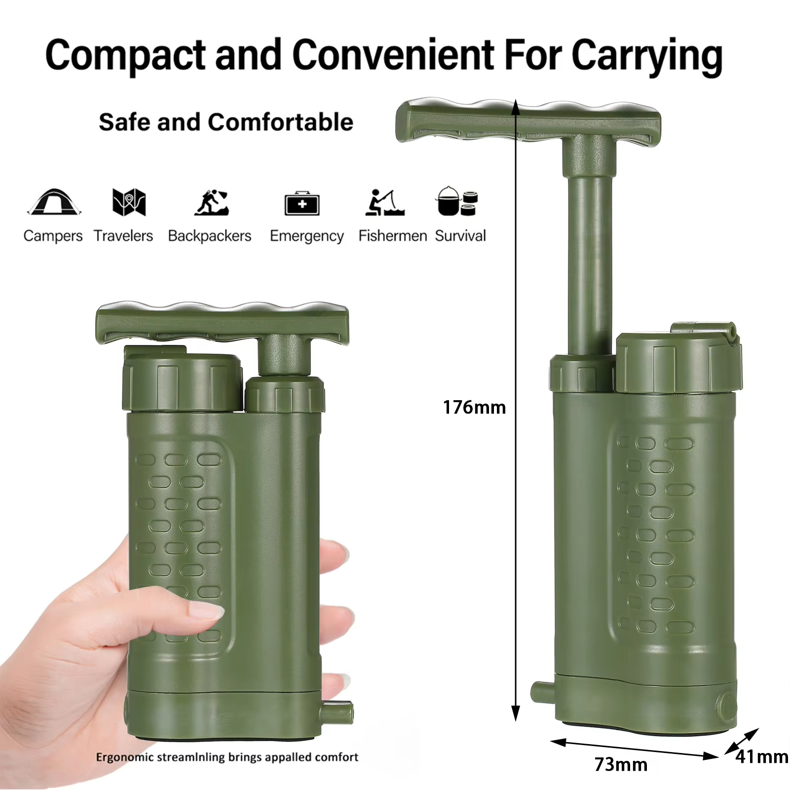 Outdoor Emergency Filtration T - Portable Water Filter review and price