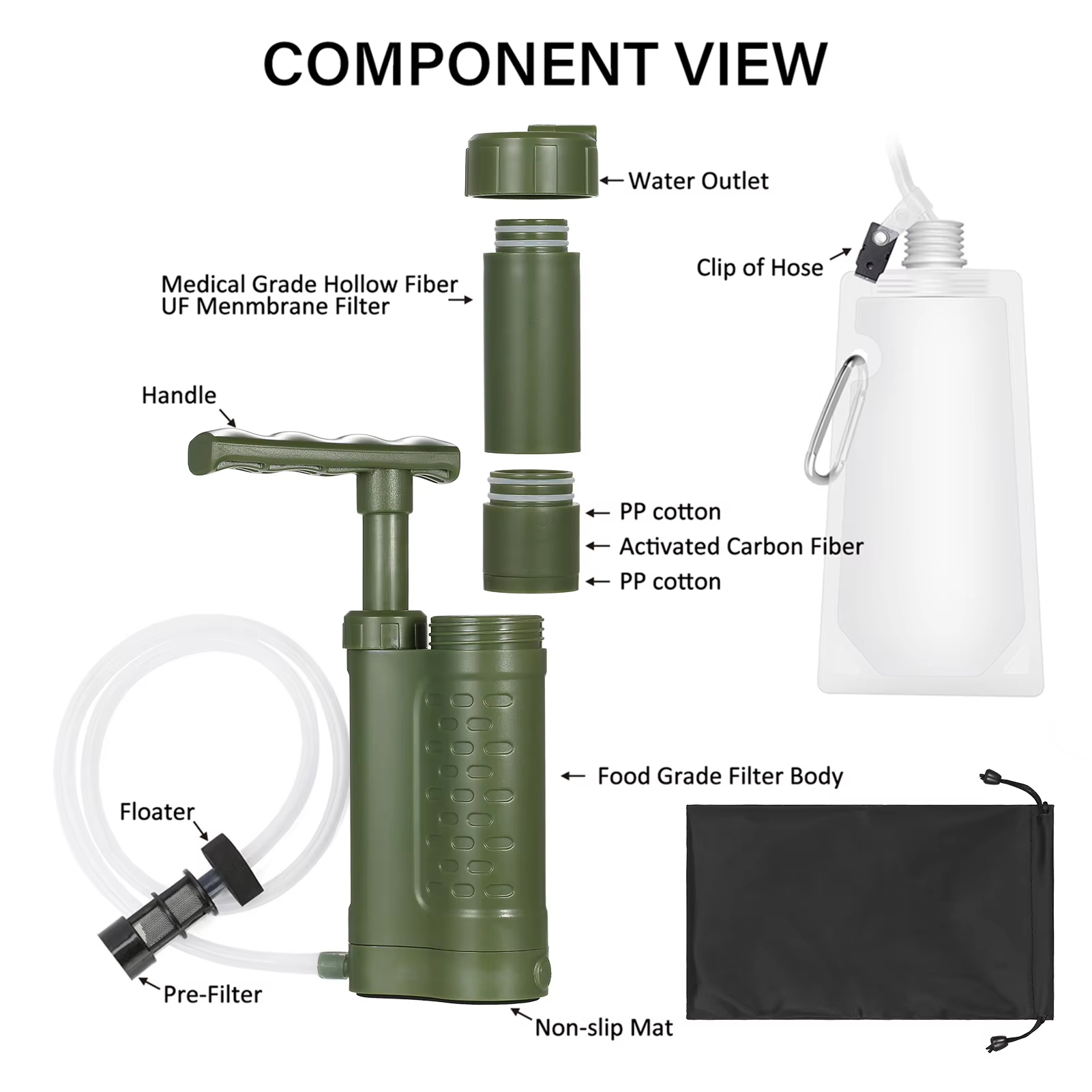 Outdoor Emergency Filtration T - Portable Water Filter review and price
