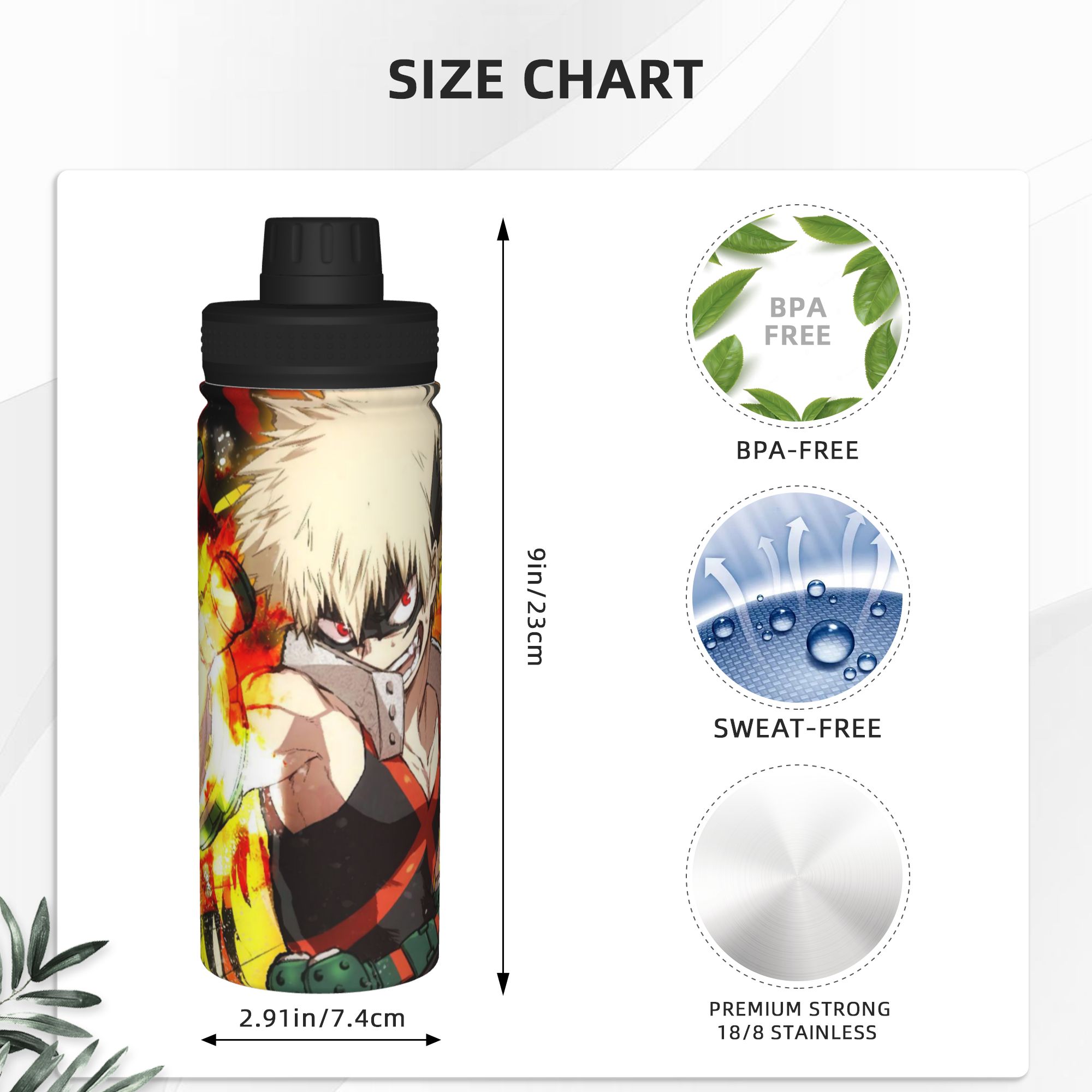 My Hero Academia Anime 18OZ Sp - Vacuum Insulated Flask review and price