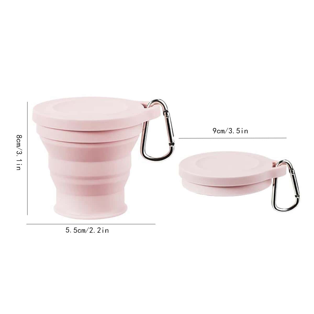 1pc Pink Collapsible Silicone  - Outdoor Camping Essentials review and price