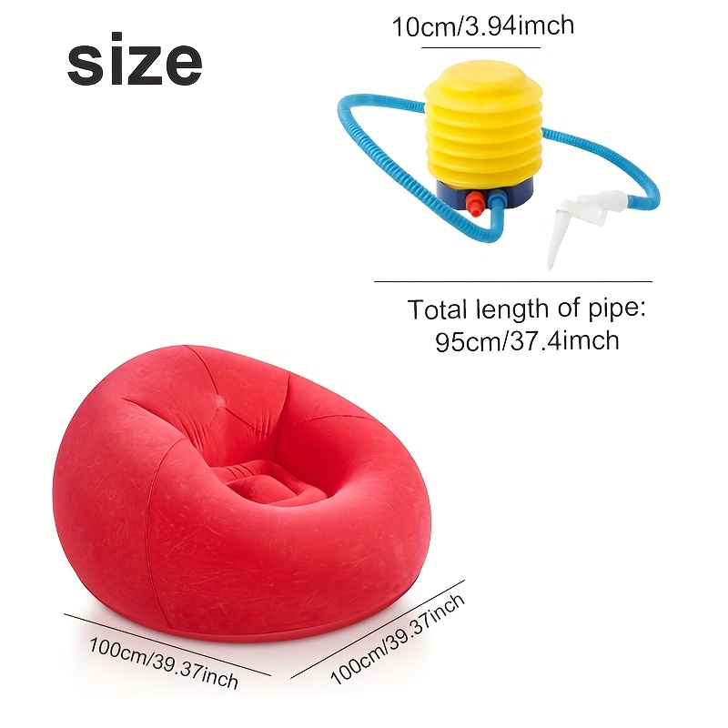 1pc Large Bean Bag Chair, Infl - Outdoor Camping Chairs review and price