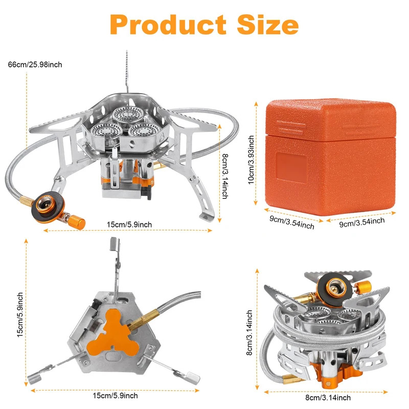 5800W High-Power Camping Gas S - Outdoor Gas Camping Oven review and price